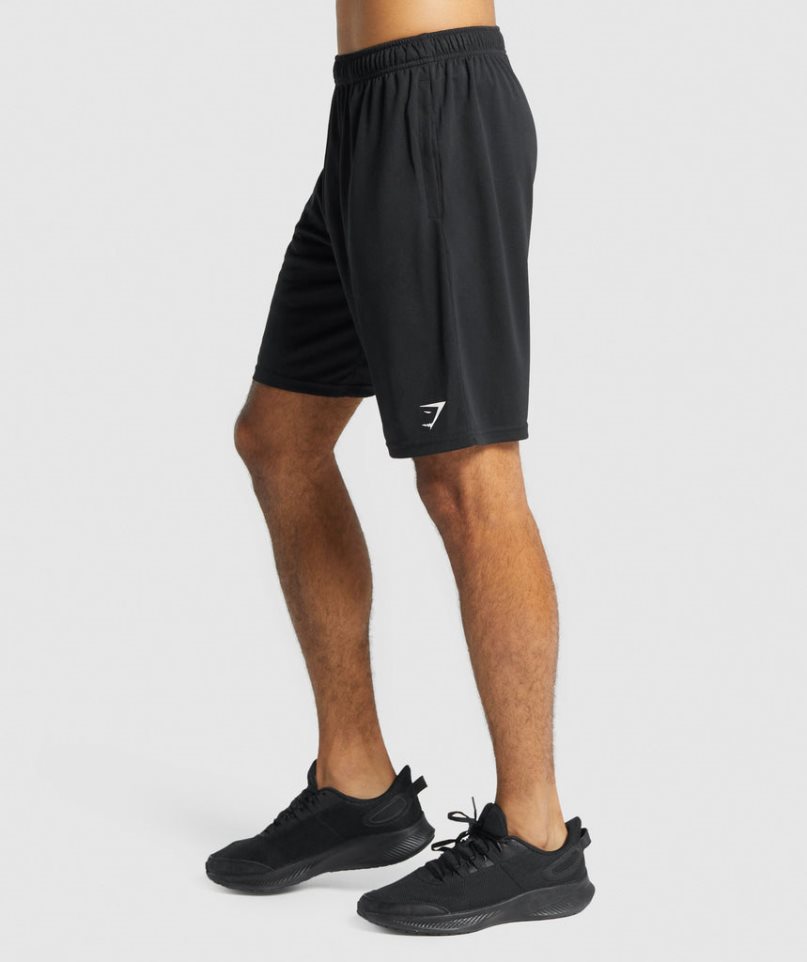 Men's Gymshark Arrival Knitted Shorts Black | CA 780NDA